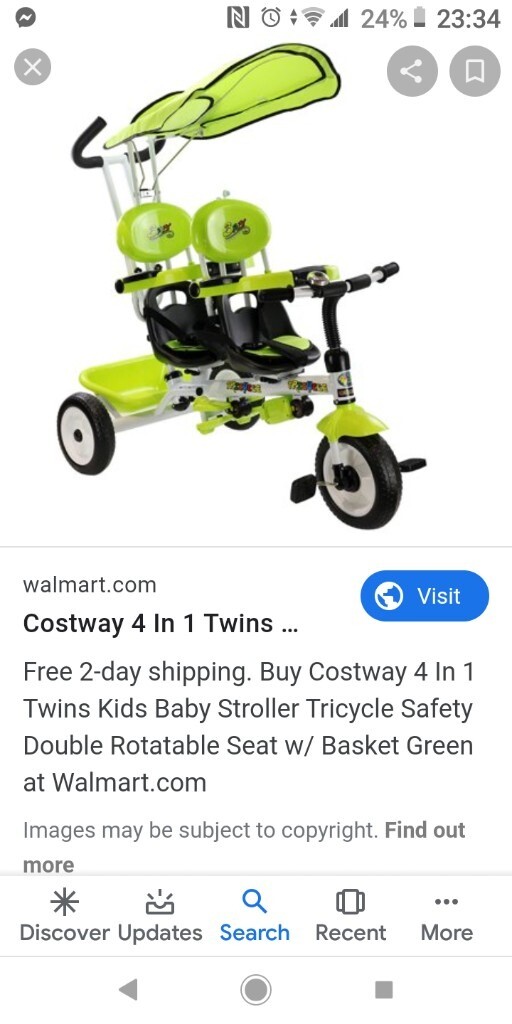 costway twin trike